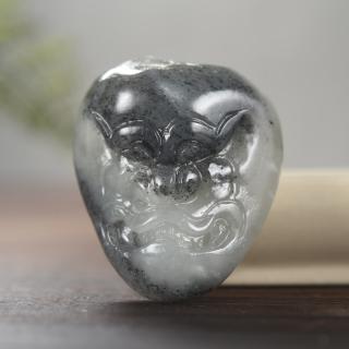 疆友 孤品 和田玉青花玉籽料貔貅吊坠 礼物 兽首挂件 40克