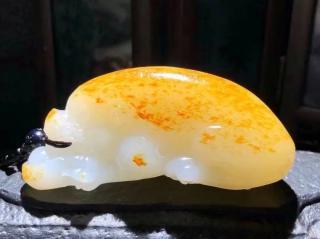 新疆和田玉籽料高货貔貅手把件,收藏级别,一件收藏一件毕业